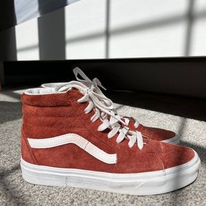 Vans sk8 high suede exclusive Madewell color way Scotchgard 3M protected